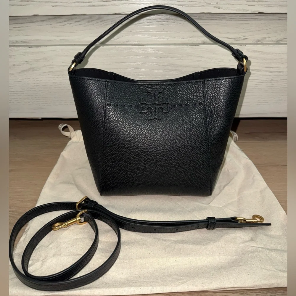 Tory Burch small McGraw Bucket bag🖤